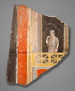 バルコニーの上の女性の断片 作： Roman