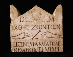リキニア・アミアスの葬儀用ステイル（大理石 作： Roman