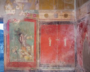 司祭アマンダスの家からのヘスペリデスの庭のヘラクレス、紀元前15年頃紀元前50年 作： Roman