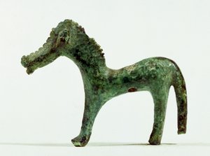 「ラ・ルスティカ」の墓XIIIの馬、ラヌビオ（ブロンズ）