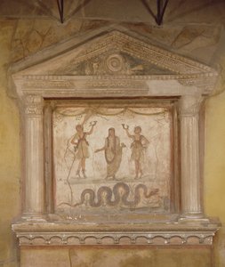 カーサデイヴェッティ（ヴェッティの家）の世帯の神社（石のフレスコ画） 作： Roman