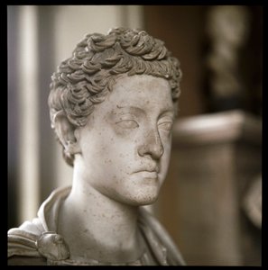 皇帝コモドゥスの大理石製胸像（彫刻、2世紀 作： Roman