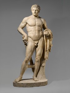 青年期のヘラクレス像（大理石）、紀元69-96年（大理石 作： Roman