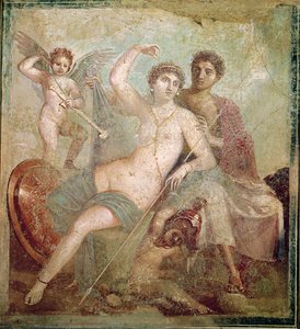 火星と金星の家からの火星と金星 (Casa de Marte e Venere) ポンペイ (壁画) 作： Roman