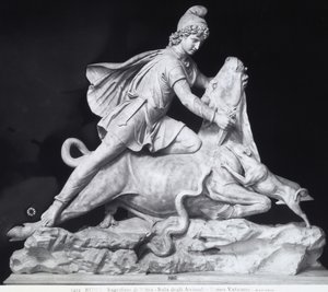 雄牛を殺すミトラス、ミトラス教団の表現（大理石 作： Roman