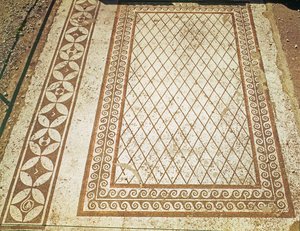 メッシィの家のモザイクの床（モザイク） 作： Roman
