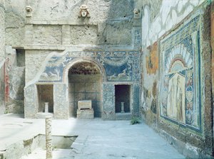 ネプチューンとアンフィトリテの家の野外トリクリニウム 作： Roman