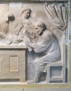 徴税人を描いた霊廟のレリーフ 作： Roman