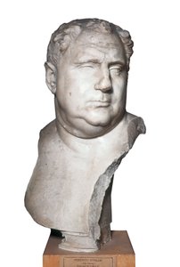 ローマの芸術「ヴィテリウス（15-69）の胸像 ローマ皇帝」 2世紀（大理石 作： Roman
