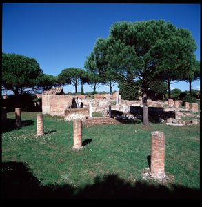 ローマ時代の美術：カンポ・デラ・マグナ・マターの遺跡の様子、第4地域 作： Roman