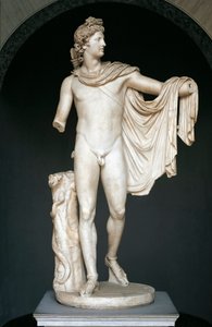 アポロ・ベルヴェデーレ」と呼ばれる像は、紀元前4世紀のギリシャのブロンズ原型を模したもの（大理石 作： Roman
