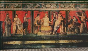 謎のホール、ポンペイ、79AD（壁画） 作： Roman