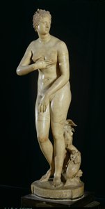 メディチスのヴィーナス、プラクシテレスのヘレニズム時代の原作のコピー（紀元前370〜330年頃）（大理石）