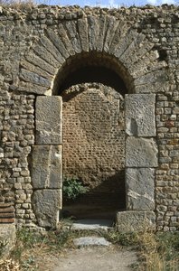 扉、浴室の詳細、大帝国時代27 BC-395 AD 作： Roman Imperial Period