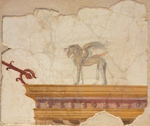 ポンペイのエンタブラチャーの上のグリフィン 作： Roman Imperial Period