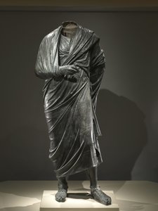 哲学者としての皇帝、おそらくマーカス・アウレリウス 作： Roman Imperial Period