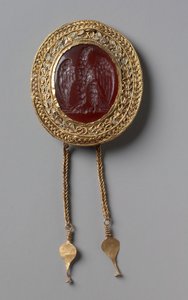 帝国の鷲」1～25年頃（コーネリアンインタリオ 作： Roman Imperial Period