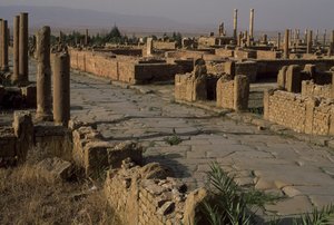 通りの眺め、大帝国時代（紀元前27年-395年） 作： Roman Imperial Period