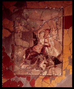 アリアドネとテセウスビセンテナリオの家」の壁のモザイク、紀元前5世紀～紀元後1世紀 作： Roman Roman
