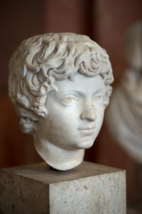 美術 ローマ 皇帝カラカラの頭部 子供（西暦188～217年 作： Roman Roman