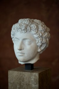 美術 ローマ ローマ皇帝の頭部 マーク・オーレル・ヤング（西暦121～180年） 大理石 作： Roman Roman