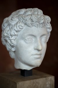 美術 ローマ ローマ皇帝の頭部 マーク・オーレル・ヤング（西暦121～180年） 大理石 作： Roman Roman