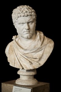 カラカラ（西暦188～217年）大理石、ローマ美術 作： Roman Roman