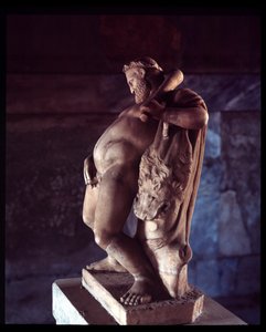 酔ったヘラクレス鹿の家の彫刻、紀元前5世紀～紀元後1世紀 作： Roman Roman