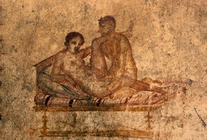 ポンペイ、ヴェッティの家のエロティックなフレスコ画（ユネスコ世界遺産リスト 作： Roman Roman