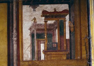 ポンペイ、ヴェッティの家のオエカスのフレスコ画（ユネスコ世界遺産登録）。 作： Roman Roman