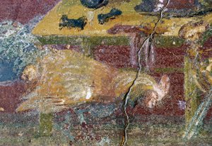 フレスコ画、ヴェッティーイの家、ポンペイ（ユネスコ世界遺産リスト 作： Roman Roman