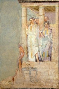 タウリスのイフィゲニア」を描いたフレスコ画（ポンペイ、カエシリウス・イクンドゥスの家より 作： Roman Roman