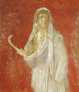 土星を描いたフレスコ画（ポンペイより 作： Roman Roman