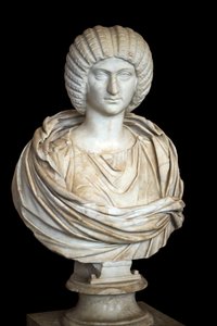 ジュリア・ドムナ（西暦170年頃～217年頃）、大理石、ローマ美術 作： Roman Roman