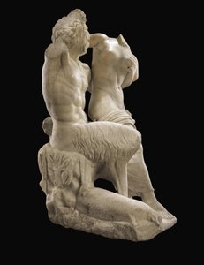 パンとエルマフロディテ 紀元前1世紀頃 大理石製 作： Roman Roman