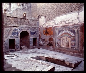 ネットゥーノ・エ・アンフィトリテの家のトリクリニウムの眺め、紀元前5世紀～紀元後1世紀 作： Roman Roman