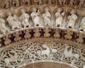 南門の彫刻の詳細 作： Romanesque