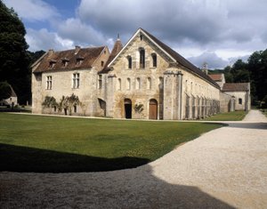 牢獄、写本室、チャプターハウスの眺め 作： Romanesque