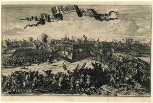 1672 年 12 月 30 日の Coevorden の征服 The Conquest of Coeverde with Cast[eel] (オブジェクトのタイトル) 作： Romeyn de Hooghe (attributed to)