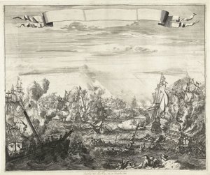 マラガの戦い、1704 作： Romeyn de Hooghe (attributed to)