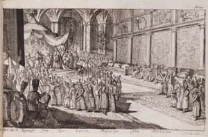 皇帝アレクシスミハイロビッチの王宮でのシーン、1677年 作： Romeyn de Hooghe