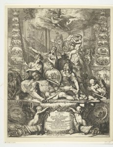 ミヒール・ド・ロイテルの死の寓意、1676年 作： Romeyn de Hooghe