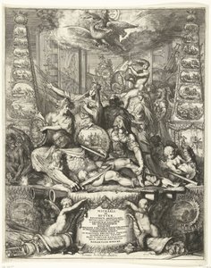 ミヒール・ド・ロイテルの死に関する寓話、1676年 作： Romeyn de Hooghe