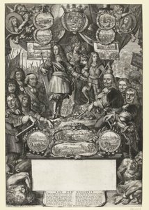 1673 年のウィリアム 3 世の勝利の寓話 作： Romeyn de Hooghe