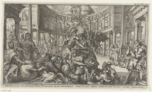 共和国の統一におけるナッソーの役割に関する寓話 作： Romeyn de Hooghe