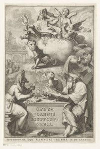 ユダヤ人との寓話的な人物 タイトル ページ: ジョン ライトフット、Opera Joannis Ligtfooti omnia、1686 作： Romeyn de Hooghe