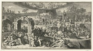 Tabula Cebetis による寓意表現 作： Romeyn de Hooghe