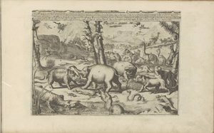 Aziatische en Afrikaanse diren Aziatische en Afrikaanse dieren / アジアとアフリカの動物 (オブジェクトのタイトル) 東西インド諸島とその他の場所 (シリーズ タイトル) 作： Romeyn de Hooghe