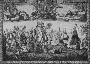 テクセルの戦い、c1675 作： Romeyn de Hooghe