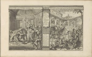 ペルシャの公務員の歴史; メキシコ人との時間 Persian History / Histoire de Perse // Veder Schilder Konst / Art de peindre chés les Mexiquains (オブジェクトのタイトル) Les Indes Orientale et Occidentale et autres lieux (シリーズ タイトル) 作： Romeyn de Hooghe